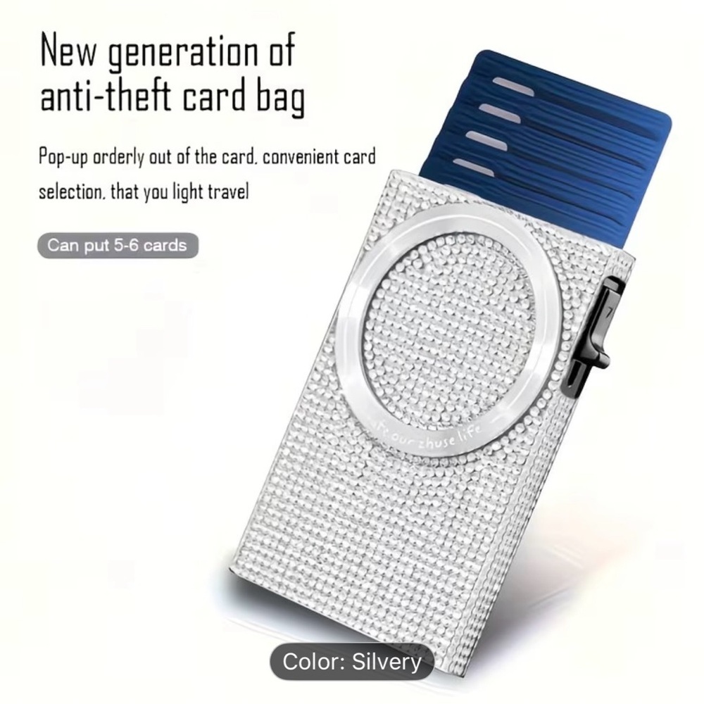 Silver Anti-Theft Card Holder - Picture 4 of 6